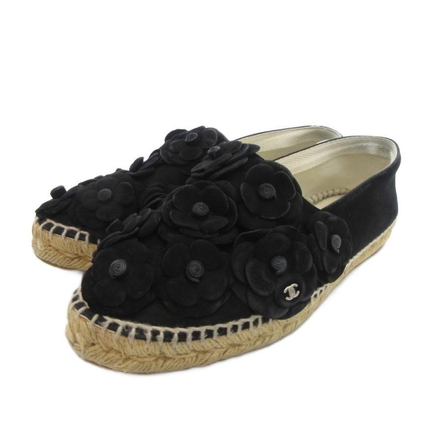 CHANEL（シャネル） カメリア スエード エスパドリーユ スリッポン