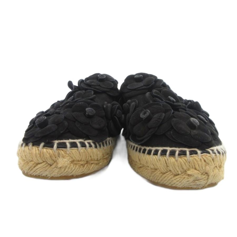 CHANEL（シャネル） カメリア スエード エスパドリーユ スリッポン