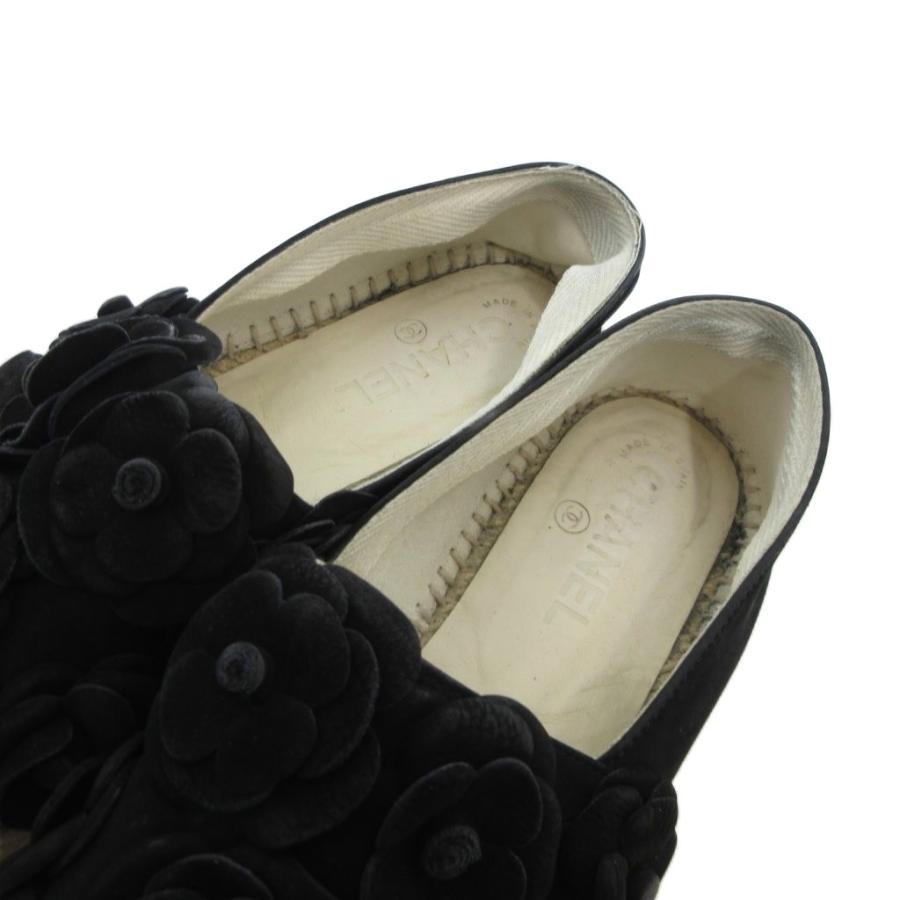 CHANEL（シャネル） カメリア スエード エスパドリーユ スリッポン