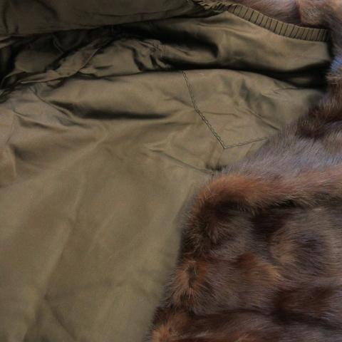 【中古】ノーブランド ファーコート ショート丈 ミンク 毛皮 茶 ブラウン /AO16 ■GY18 レディース ノーブランド ファーコート ショート丈 ミンク 毛皮 茶 ブラウン /AO16