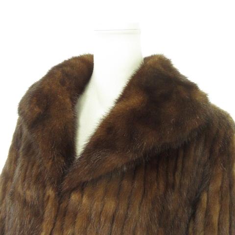グレース GRACE ファーコート ショート丈 ミンク 毛皮 11 茶 ブラウン