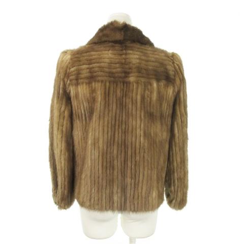 【SAGA MINK】ミンクファーコート ブラウン ショート丈 レディース SAGA MINK ブラウン ミンクファー コート ショート