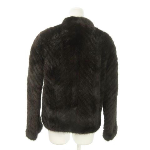【中古】エル・ボワラ Fur collection ファーコート ショート丈 ミンク 毛皮 11 茶 ブラウン /AO8 ■GY18 エル・ボワラ Fur collection ファーコート ショート丈 ミンク 毛皮 11