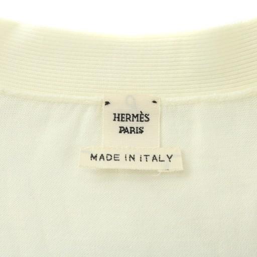HERMES（エルメス） ロング カーディガン コットン ニット 長袖 V  