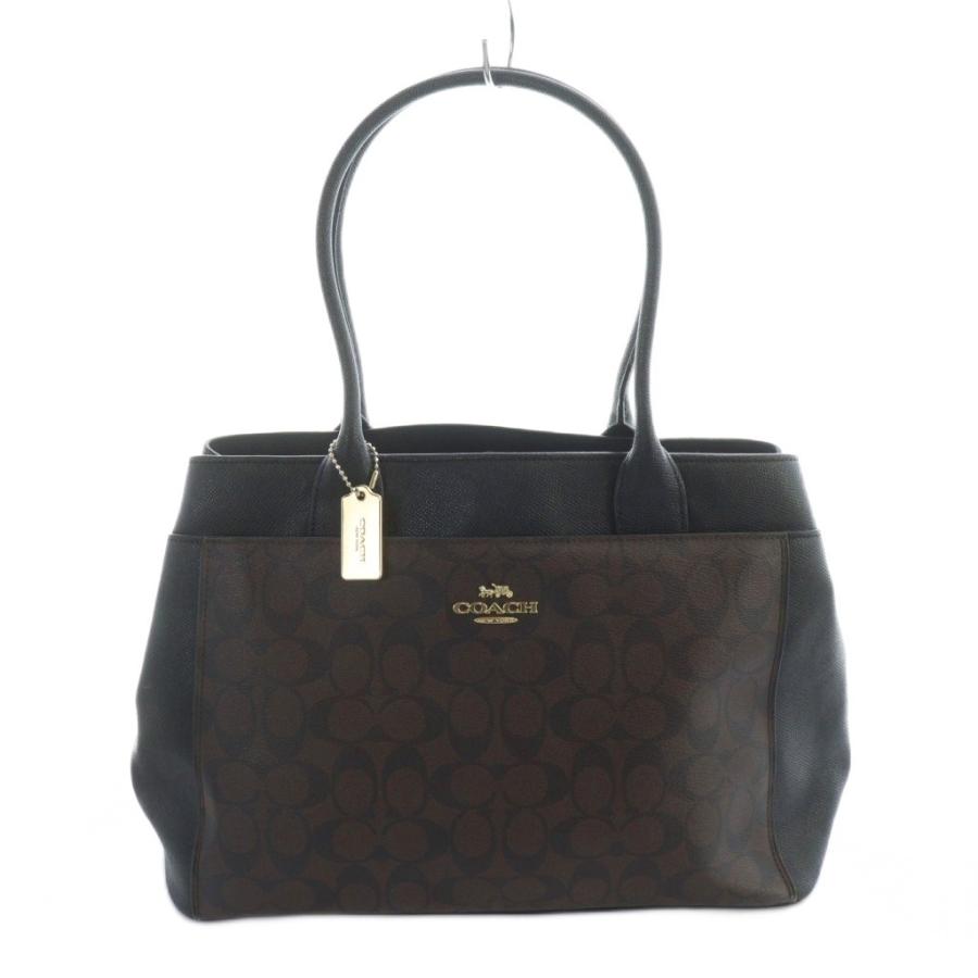 COACH（コーチ） COACH F31475 トートバッグ ハンド PVC ロゴ 黒