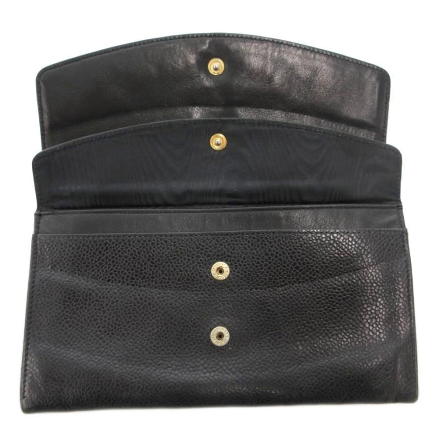 CHANEL（シャネル） キャビアスキン ココマーク 長財布 二つ折り