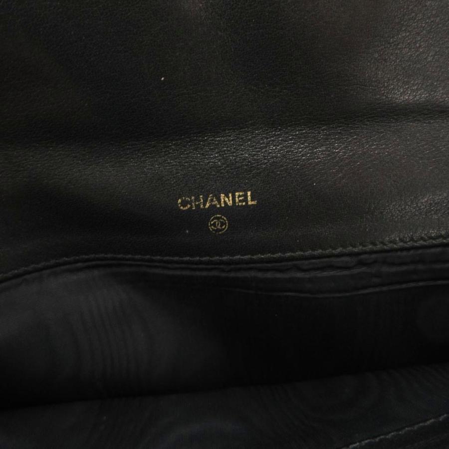 CHANEL キャビアスキン ココマーク ブラックレザー 二つ折り財布 CHANEL（シャネル） キャビアスキン ココマーク 長財布 二つ折り