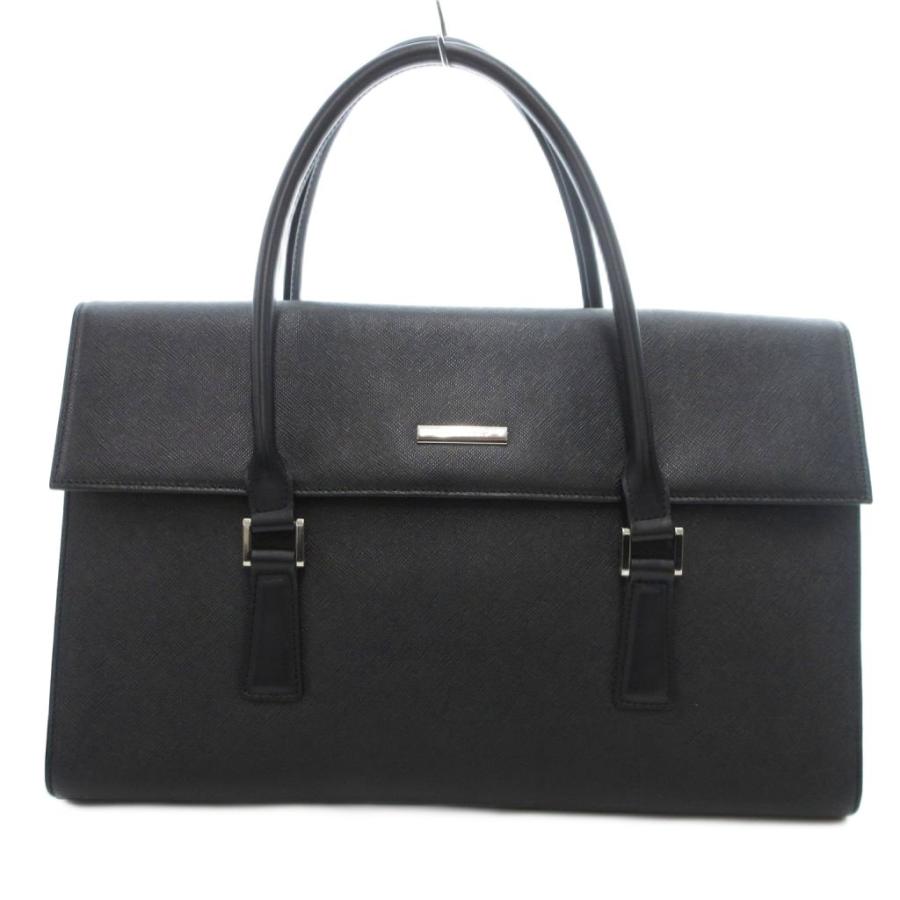【中古】バーバリー BURBERRY 美品 ハンドバッグ サフィアーノレザー ブラック 黒 内側ノバチェック柄 /IU ■GY13 BURBERRY（バーバリー） 美品 ハンドバッグ サフィアーノレザー