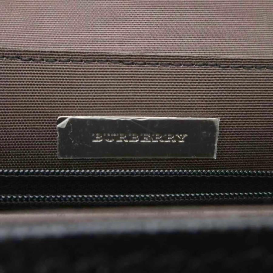 【中古】バーバリー BURBERRY 美品 ハンドバッグ サフィアーノレザー ブラック 黒 内側ノバチェック柄 /IU ■GY13 BURBERRY（バーバリー） 美品 ハンドバッグ サフィアーノレザー