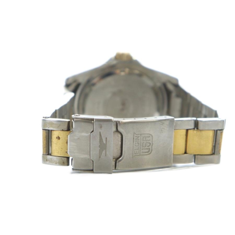 エルジン FK-272 腕時計 ウォッチ クォーツ 黒文字盤 カレンダー付き エルジン ELGIN FK-272-UT 腕時計 ウォッチ クォーツ ロゴ 黒文字盤