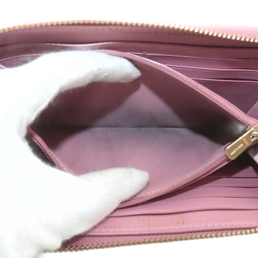 COACH（コーチ） 長財布 PVC レザー ラウンドファスナー ロゴ ゴールド