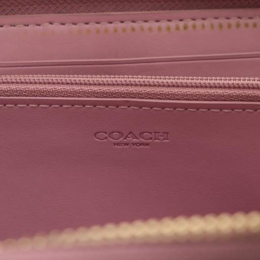 よっちゃん様 COACH ティーローズ レザー ラウンドファスナー 長財布 COACH（コーチ） 長財布 PVC レザー ラウンドファスナー ロゴ ゴールド