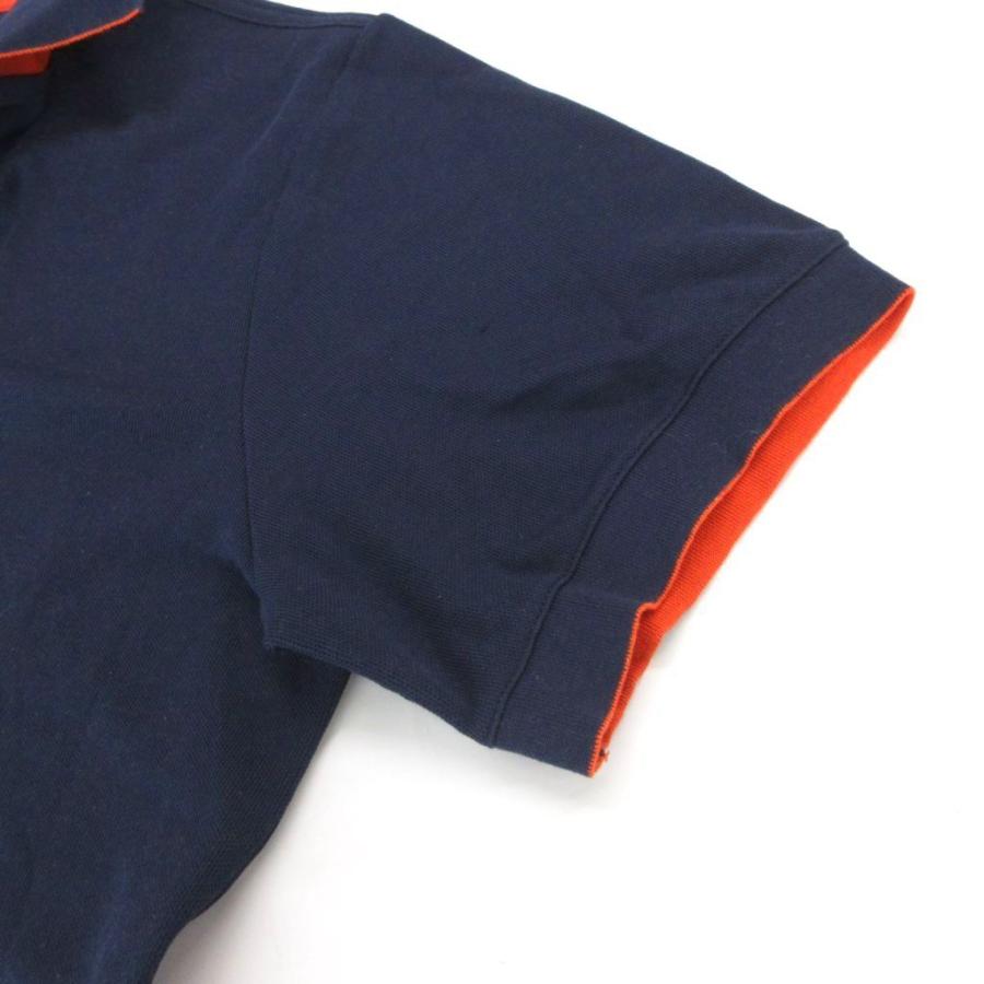 HERMES（エルメス） セリエ ポロシャツ ドゥブルジュ 半袖 M 紺