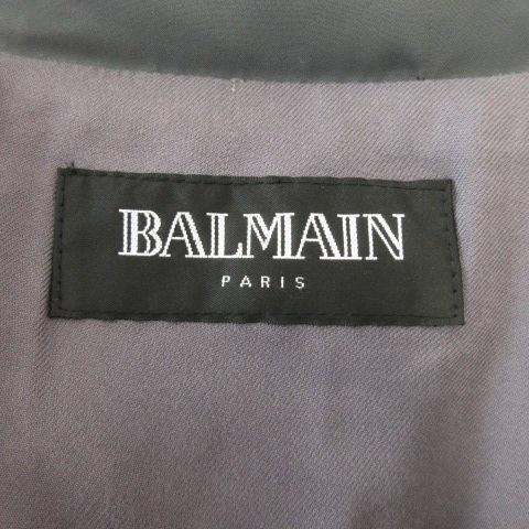 バルマン BALMAIN ダウンジャケット ショート丈 スタンドカラー ダブル