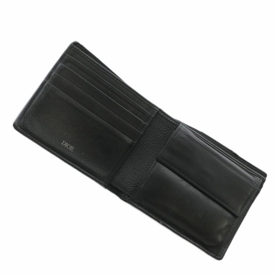 ディオールオム Dior HOMME Icon ウォレット 二つ折り 財布 レザー CD