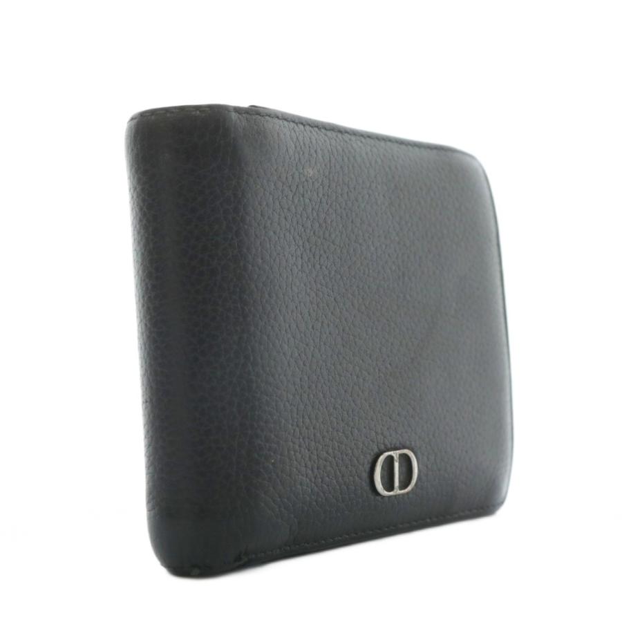 ディオールオム Dior HOMME Icon ウォレット 二つ折り 財布 レザー CD
