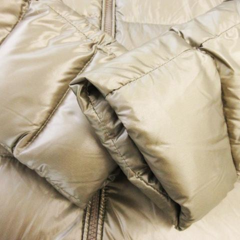 TATRAS ゴールド ダウンコート フード付き タトラス TATRAS ダウンコート ロング丈 ダブルジップ フーディ