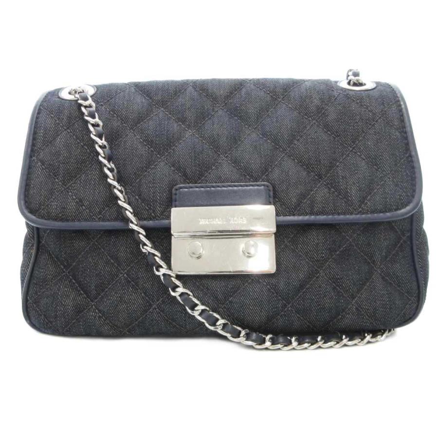【中古】マイケルコース MICHAEL KORS Sloan Large Quilted-Denim Shoulder Bag ショルダーバッグ 2WAY マイケルコース MICHAEL KORS Sloan Large Quilted-Denim Shoulder Bag