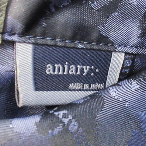 aniary（アニアリ） トートバッグ レザー 革 クロコ型押し キーリング