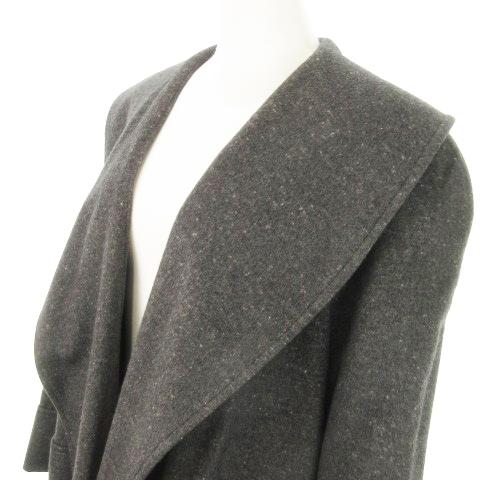 アニオナ AGNONA ロングコート ショールカラー トッパー ウール  