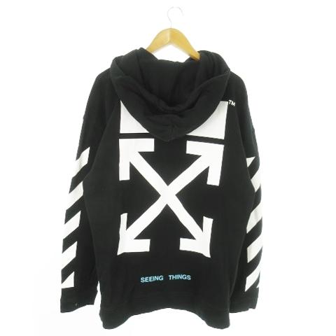 オフホワイト OFF WHITE DIAGONAL SEEING THINGS ARROW HOODIE