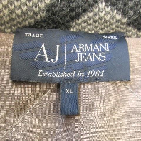 アルマーニ ジーンズ ARMANI JEANS AJ ニットブルゾン 中綿 スタンド