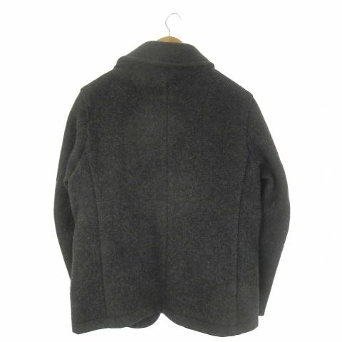 AD2008 丸襟ウールジャケット ラウンドカラー 黒 ショート 短丈 AD2008 丸襟ウールジャケット ラウンドカラー 黒 ショート 短丈