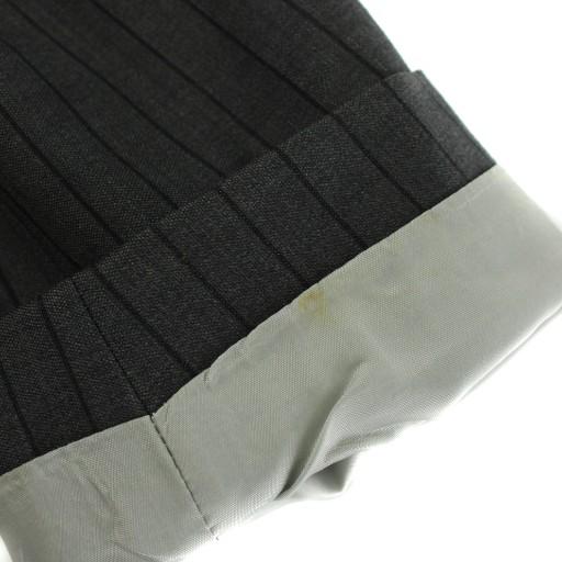 【中古】HUGO BOSS Super 100 スーツ セットアップ テーラードジャケット シングル パンツ ストライプ 48 グレー HUGO BOSS Super 100 スーツ セットアップ テーラードジャケット