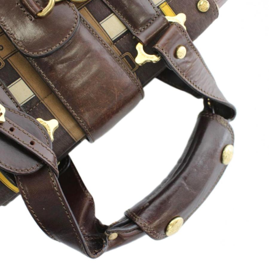 BURBERRY（バーバリー） ハンドバッグ レザー スカーフプリント ベルト