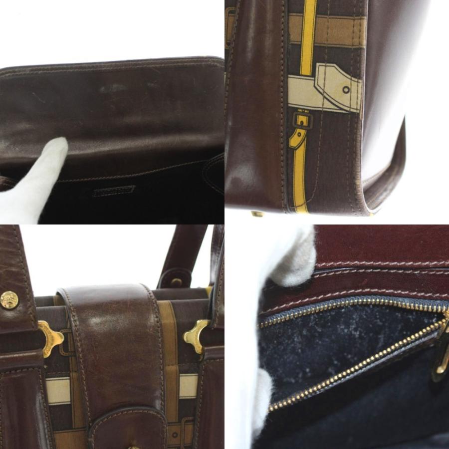 BURBERRY（バーバリー） ハンドバッグ レザー スカーフプリント ベルト  
