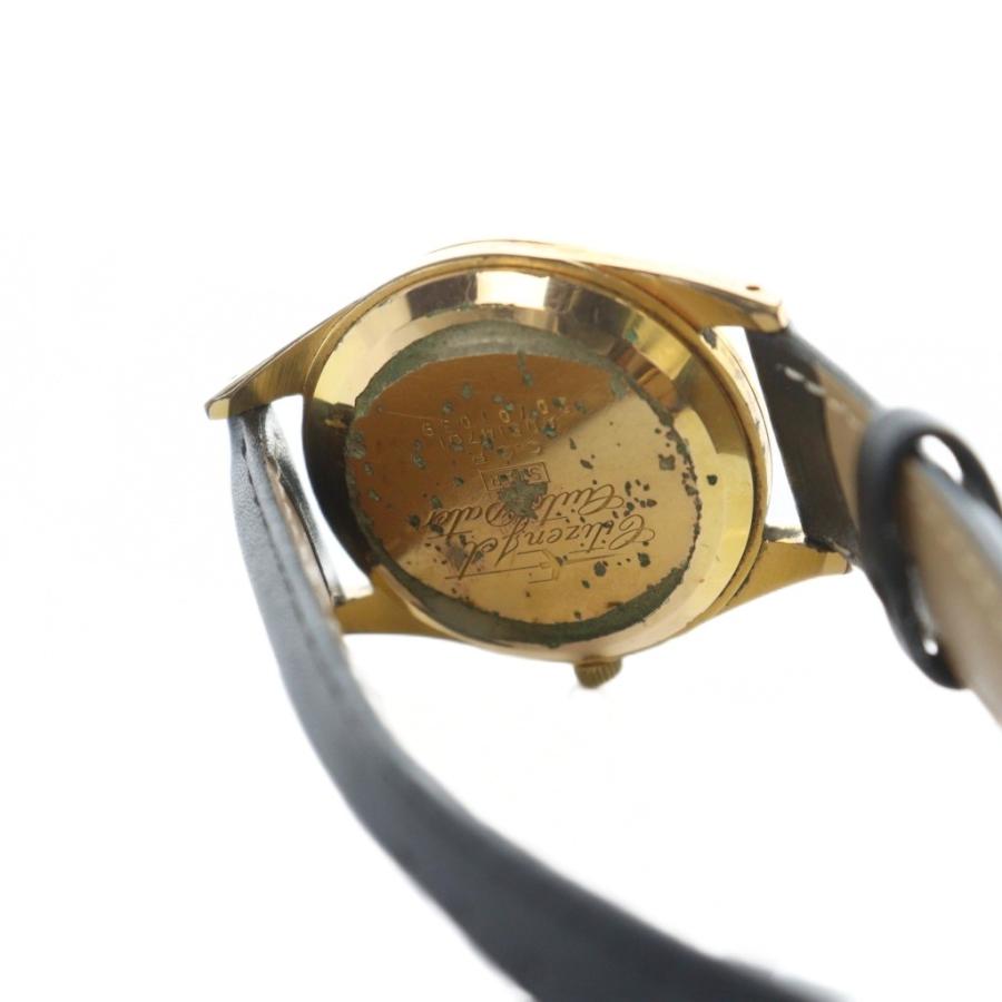 シチズン CITIZEN ジャンク品 AD514701 腕時計 手巻き レザーベルト