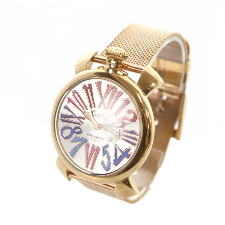 ガガミラノ GaGa MILANO MANUALE 46 腕時計 ウォッチ クォーツ ロゴ