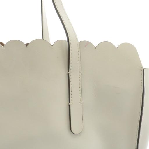 FURLA（フルラ） トートバッグ ハンド レザー パンチング ロゴ 白