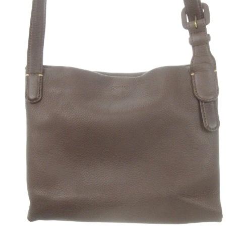 ゲンテン genten フラップショルダーバッグ 本革 レザー 鹿革 ディア