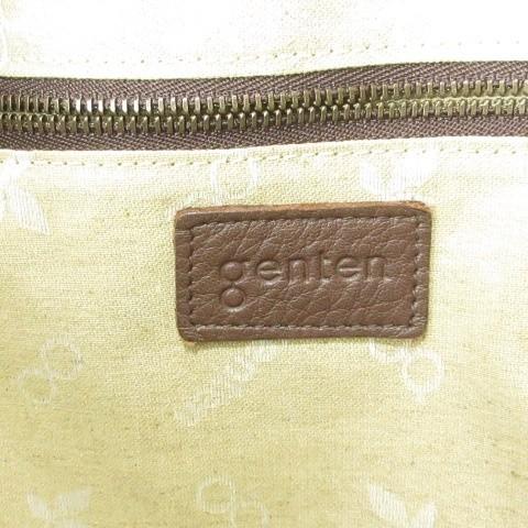 ゲンテン genten フラップショルダーバッグ 本革 レザー 鹿革 ディア