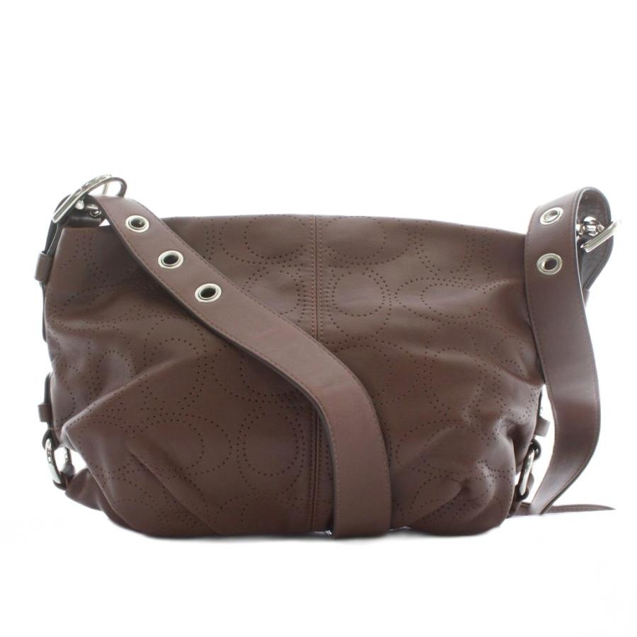 COACH（コーチ） ショルダーバッグ レザー シグネチャー パンチング 総