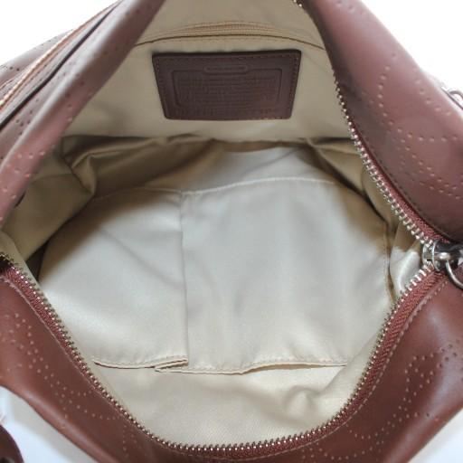 COACH（コーチ） ショルダーバッグ レザー シグネチャー パンチング 総