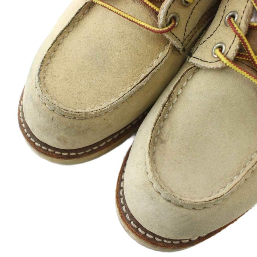 【中古】REDWING 8173 ワークブーツ アイリッシュセッター スエード モックトゥ 刺繍羽タグ US9 27cm ベージュ RED WING SHOES（レッドウィング） REDWING 8173 ワークブーツ アイ