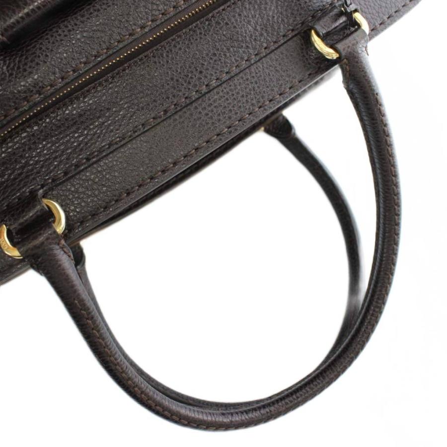 【中古】トッズ TOD'S ボストンバッグ トラベルバッグ 旅行用 レザー ロゴ ゴールド金具 こげ茶 ダークブラウン トッズ TOD'S ボストンバッグ トラベルバッグ 旅行用 レザー ロゴ