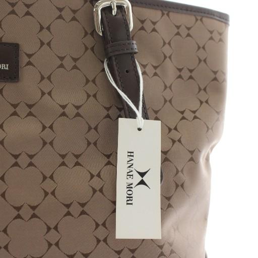 未使用品 ハナエモリ HANAE MORI トートバッグ ナイロン レザー