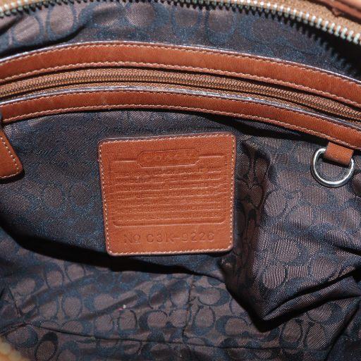 COACH コーチ 9226 ハンドバッグ トート レザー ロゴ 茶 ブラウン