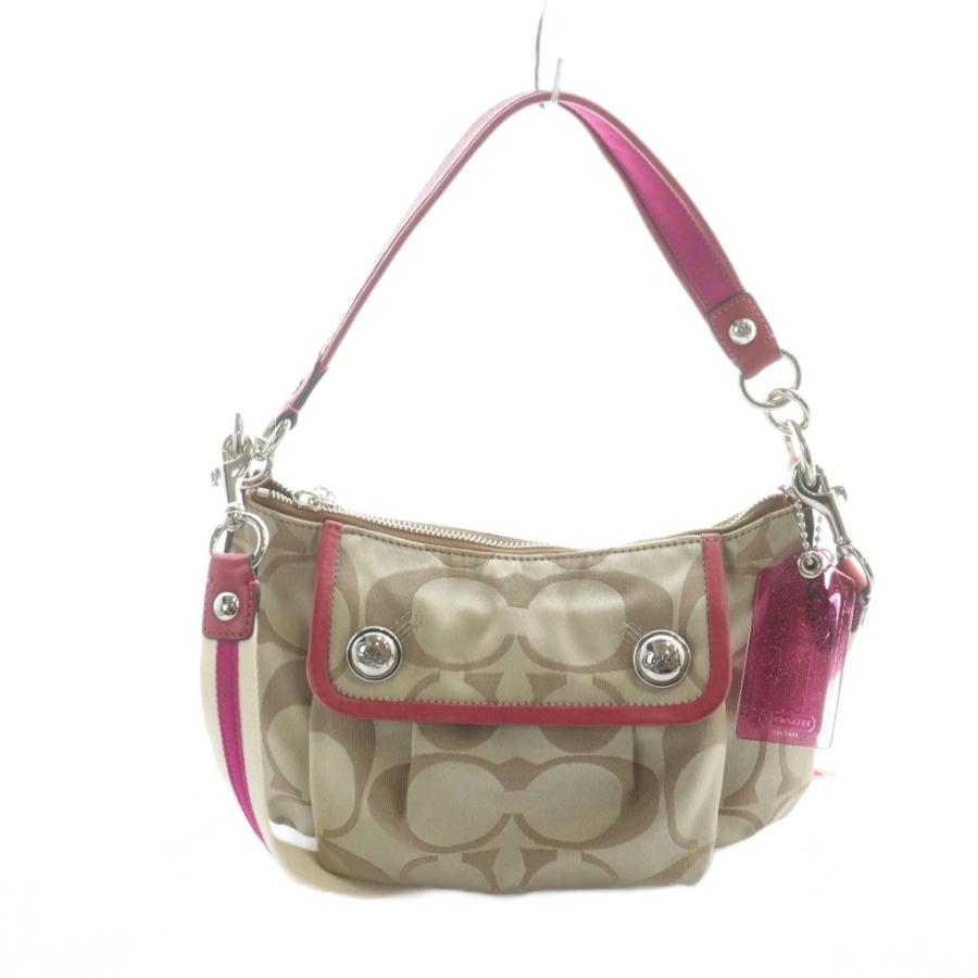 COACH（コーチ） ポピー シグネチャー F13833 ハンド ショルダーバッグ