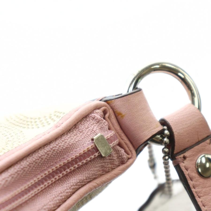 COACH（コーチ） ショルダーバッグ 斜めがけ キャンバス レザー ロゴ 