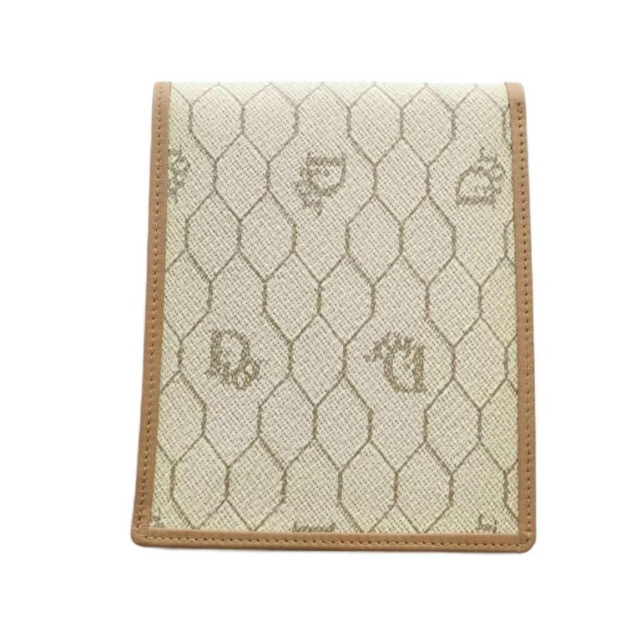 【中古】クリスチャンディオール Christian Dior ヴィンテージ ハニカム柄 二つ折り 財布 札入れ ウォレット レザー クリスチャンディオール Christian Dior ヴィンテージ ハニカム柄 二