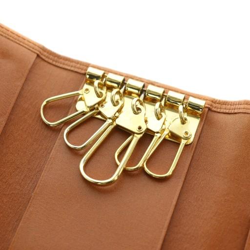 イヴ・サンローラン　ブラウンレザーキーケース Yves Saint Laurent（イヴ・サンローラン） キーケース レザー ロゴ