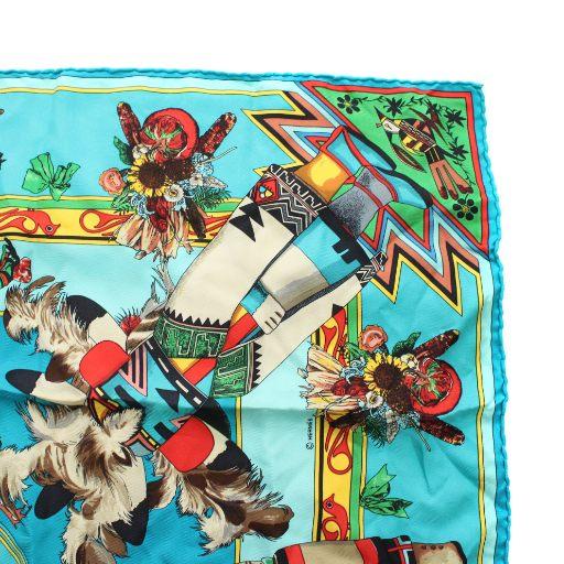 HERMES（エルメス） カレ90 KACHINAS カチナ スカーフ 絹 シルク 大判