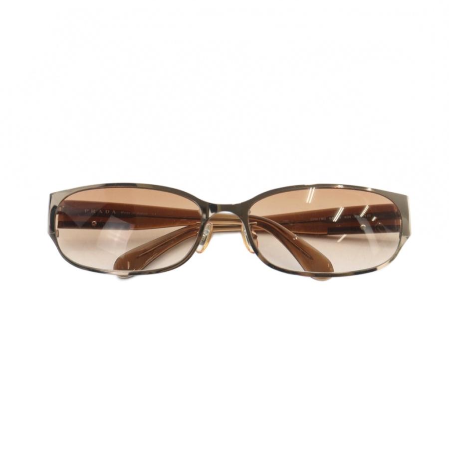【中古】プラダ PRADA SPR 76G サングラス 眼鏡 めがね カラーレンズ 64□18 茶 ブラウン ■GY18 /MQ ■OH メンズ PRADA（プラダ） PRADA SPR 76G サングラス 眼鏡 めがね カラーレンズ
