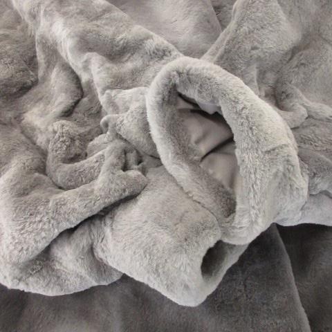 エンバ EMBA ファーコート シェアードミンク 毛皮 染毛 ミドル丈 M