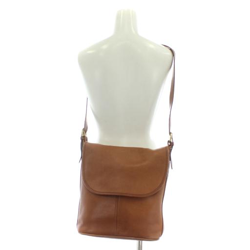 【美品】オールドコーチ ショルダーバッグ レザー USA製 4115 ブラウン COACH（コーチ） オールドコーチ USA製 4115 ショルダーバッグ クロス