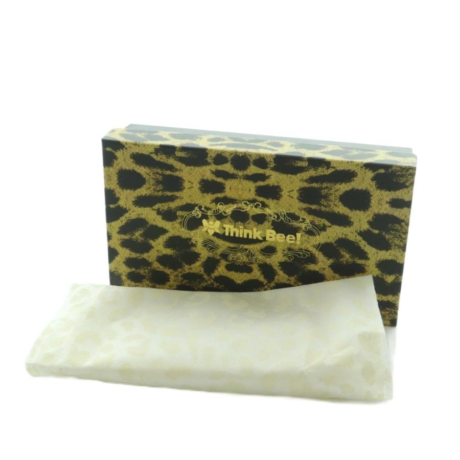 シンクビー! Think Bee 長財布 小銭入れあり 黒 ブラック ベージュ 花